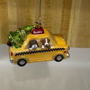 Taxi Ornament by dogs acrylics